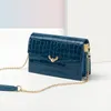 Stumi a tracolla CNOLE Guida sacca per catena in pelle Design del marchio Casual Borse e Borse Blu Clutch Tote per