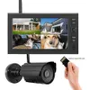 Outdoor Security Camera bezprzewodowa Wi -Fi Bezpieczeństwo Bezpieczeństwo Bula kamera Kamera Noktretne Wykrywanie i zdalne widok z systemem monitorowania 4CH