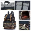 Backpacks 2023 Fashion High Quality Bohemian Backpacks Vintage Women Canvas Backpack Ethnic Travel Bags for Teen Girls Schoolbag Rucksack