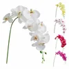 Fleurs décoratives fausses papillon orchidée 1 pc vraie branche double pour le mariage home office party el yard wildflower guirland