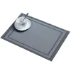 Placemats PVC Dining Table Mat Heat Insulation Stain Resistant Placemat Anti Slip Washable Pad Restaurant Place Mats LL