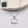 Kvinnor Luxury Brand Designer Double Letter Pendant Neckor Simple Vogue 18K Gold Plated Crystal Pearl Necklace Wedding Party Jewelry Accessories With Box
