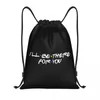 Sacs à provisions personnalisées Funny Quote Friends Tv Showstring Sackepack Lightweight How You Doin Gym Sports Sackpack Sacks for Yoga