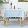 Table Cloth 30035 Non Slip Nordic Minimalist PVC Tablecloth Waterproof And Oil Resistant Ins Tea Yarn Fabric