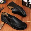 Chaussures décontractées printemps automne vendant des mocassins en cuir authentique non glissant pour hommes conduisant la livraison gratuite