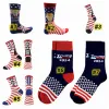 Trump 2024 Skarpetki Partia Prezydent Maga Trump List Stockings Strabilsed Stars Us Flag Sport Socks zz