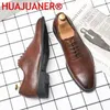 Casual Shoes Men's Derby Formal Men Dress Male Pu Leather Classic Brogue Fashion Oxfords For Wedding Office Business