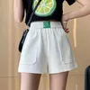 Short féminin Femme Summer Femme Casual Elastic Affaire des sports de sport de haute qualité Sport Sport Streetwear Mini Short Q184