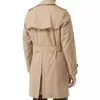 Designer de casacos masculino Mens Kensingtonmid Length Trench Coat Allz