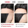 perruques bouclées humaines Fashion Fashion Womens Split Long Right Hair Simulation Simulation Front Lace Fibre synthétique Couvre-tête en dentelle Pernues