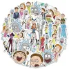 100pcs/lot stickers Car Cartoon Rick-y مقاومة للماء لدراجة نارية ثلاجة ثلاجة الهاتف المحمول ملصقات حرف الكمبيوتر الخارجي