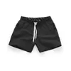 Men's Shorts Male Drawstring Shorts Summer Mens Shorts Casual Mid Waist Beach Shorts Solid Straight Short Four Colors S-2XL 240419 240419