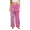 Dames broek dames werken lange dames plaid casual home dames katoen katoen