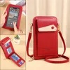 Wallets Soft Leather Women Crossbody Bag Touch Screen Cell Phone Wallet Luxury Design Strap Shoulder Multifunction Purse And Handbag