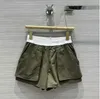 New high-end women designers solid color shorts casual fashion women's shorts, size S-L