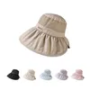 Bérets Houstable Fisherman Hat Fashion Anti UV Wide Brim Beach Cap Sun Visor Summer