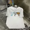 Projektant wysokiej jakości trzech niedźwiedzi drukuj damski bawełniany koszulka alfabet moda Kobiety luksusowe krótkie rękawie lato
