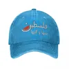 Caps de bola Palestina vintage com melancia beisebol unissex de jeans angustiado tampa de snapback lasco