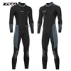 Wetsuit da 5 mm in neoprene Onepiece Women Men Longsleved Daving Abito subacqueo Surfing Surfing Surfing Attrezzatura da bagno caldo 240409