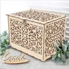 Party Supplies DIY Wedding Cards Box Rustic Wood Case Holder Decoration