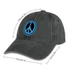Berets Symbol pokoju - World Cowboy Hat Sports Cap Ochrona UV Solar Men Hats Women's