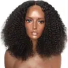 human curly wigs Wig womens black small curly medium long hair wig headband synthetic short curly hair