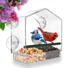 Altri per le forniture per uccelli Finestra Finestra Grammo Reiuso Forma casa Affari impermeabile Scoiattole Transparente Contenitore per alimenti per alimenti per esterni