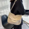 Hobos Casual 2022 Женщины -покупатели сумки для женщин сплошной простая большая сумка для плеча женщин дизайнерские пакеты с поперечным телом сумки