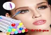 Falska ögonfransar 910 st mascara Wand Tube Diamond Set Crystal Spoolies Eyelash Extension Brush Disponable Empty2482017