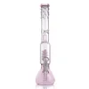 Colourful Water Glass Bong Tobacco Oil Burner Pipe With Downstem Simple Glass Bowl For Smoking H700