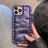 Cell Phone Cases Advanced dark purple pleats suitable for iPhone 15 Promax 14 phone case 13 electroplated 11 soft 12 H240419