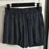 Denim lapeljacka shorts kvinnor vintage stil långärmad knappskjorta stilig elastisk midja shorts jeans