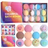 Baignoire à bulles 12pcs 70g de bain bombe cadeau de salle de bain bains de sel boules d'huile essentielle bombes de bain pour hydratation de la peau pétillante spa bain bulle odeur aromatique d240419