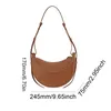 Porta a tracolla Mano per donne Fanny Pack Design in pelle Crescent Solid Color Crossbody Saddle Women's Tote