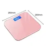 Kroppsvikt skalor 1 datorer Badrumskala för kroppsvikt mycket exakt digital vägningsmaskin LED Display Electronic Weight Scale Pink 240419