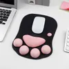 Mouse Pads Wrist Rests mouse mat Cute Cat Paw Mouse Nonslip Silicone Computer Wrist Rest Support Kawaii Gaming Desk Pad Keyboard Desk Set Laptop Mat Y240419