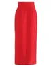 Jupes pour femmes hautes taies rouges brèves élégants midi de forme midi crayon de printemps d'automne 2024 faldas 1dh17