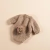 Baby konijn kostuum mannelijke gehaakte kleding hoed geboren set artikel pography girl pof birth accessoire schieten dingen 240418