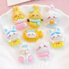 Dekoracyjne figurki 10pcs Cute Cartoon Series Flat Back Ornament Biżuteria