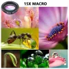 Telescopes APEXEL Phone Lens Kit Universal 10 in 1 Fisheye Wide Angle Macro Lens CPL Filter Kaleidoscope+2X Telescope Lens for Smartphones