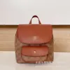 Bags Leather Denim Large Capacity Flip Backpack, Cowhide Backpack