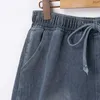 Herren Jeans Herren -Denim -Shorts Sommer Amerikanische Streetwear Lose Cargohose für Mann lässig modische Ropa de Hombre