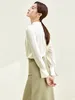 Women's Blouses Spring Fashion Elegant Lace Up Blouse Office Lady Solid Ice Silk Tops Autunm Women OL Style White Satin Shirt Plus Size 5XL