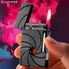 Ghorse Long Sound Butan ohne Gasmetall hellere Flamme Einstellbare Feuerstein Austauschbare tragbare hellere High-End-Retro-Männergeschenk