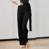 Pantalon de danse latin de la taille de la scène High