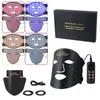 Anpassbare waschbare Rotlichttherapie Silikon 4 Farben Pon Hals -LED -Gesichtsmaskengerät 240418