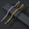 Ceoj Chain 3-7 mm Bracciale a catena del marciapieno Miami Chunky per uomo in acciaio inossidabile Cuban Link Candaio Classic Punk Punk Male pesante Gioielli maschi pesanti D240419