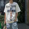 T-shirty Męskie Święty Michael 23SS Mercy SS t High Strt Casual American Style Graphic T Shirts Retro Short Slve T240419