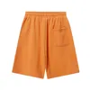 Summer High Street Retro Fashion Marque à cordon pour hommes et femmes shorts décontractés de pantalon recadré