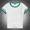 Dziecko Unisex Plain Basic T -koszule Dziewczyny i chłopcy Czarno -białe 100% bawełniane topy koszulki dla dzieci odzież 2 3 4 6 8 10 t 1427 240410